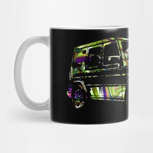 G wagon abstract psychedelic colorful Mug